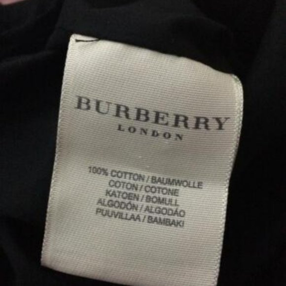 Burberry London Black Cotton Dress in Size UK 12/ US 10 - Picture 4 of 5